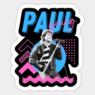 Paul young***original retro Sticker